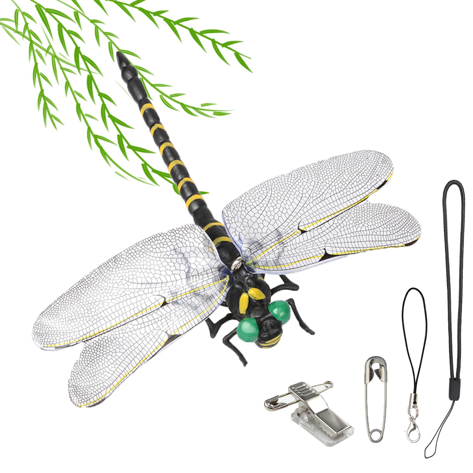 天敵で虫除け トンボ 蜻蛉 モデル 虫除け2cm キャンプ　オニヤンマ Amazon.co.jp: 天敵で虫除けオニヤンマ 2024年モデル12CM級